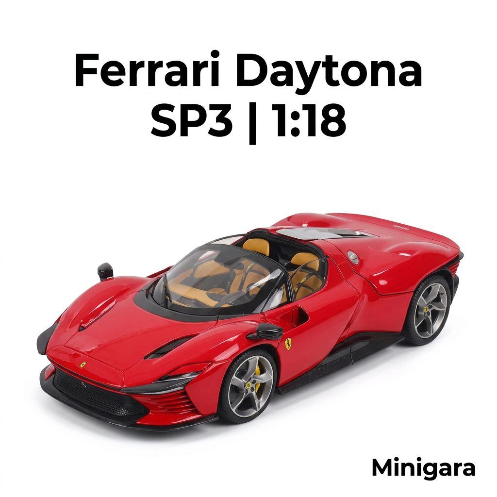 Ferrari Daytona SP3 đỏ mui mở