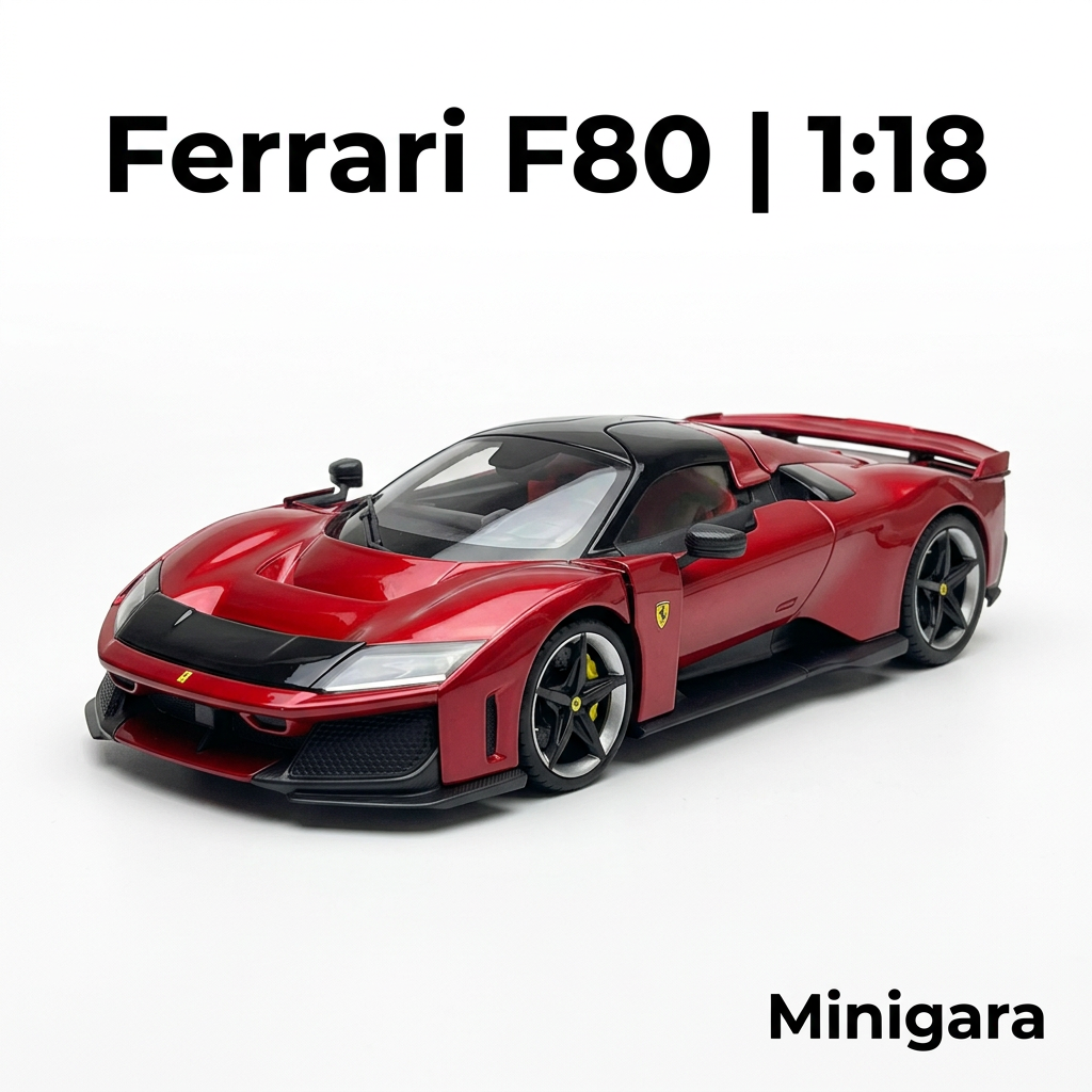 Ferrari F80 đỏ mui đen
