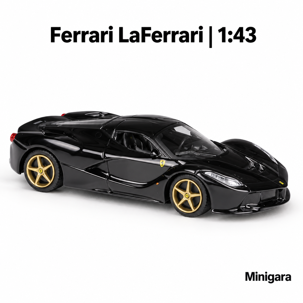 Ferrari LaFerrari đen, mâm vàng
