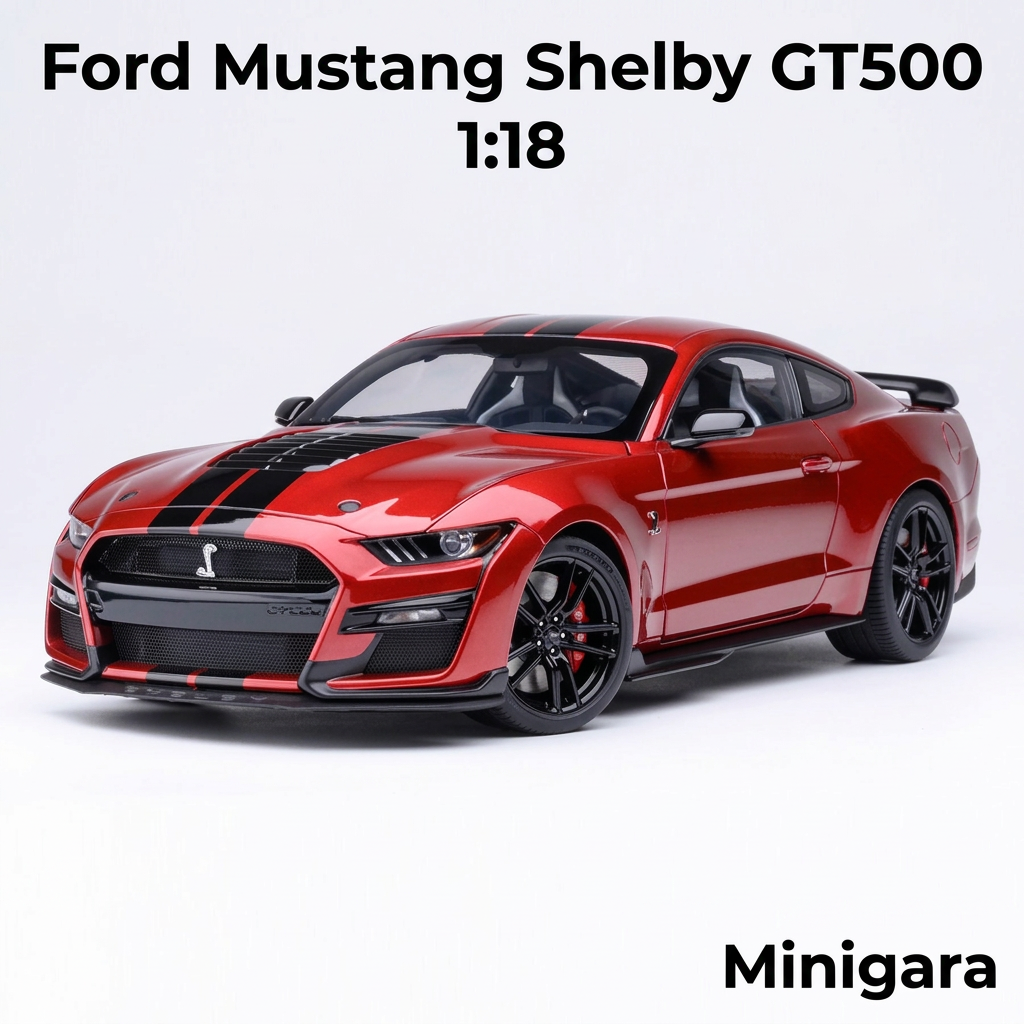 Ford Mustang Shelby GT500 đỏ 1:18, bản tạo lại