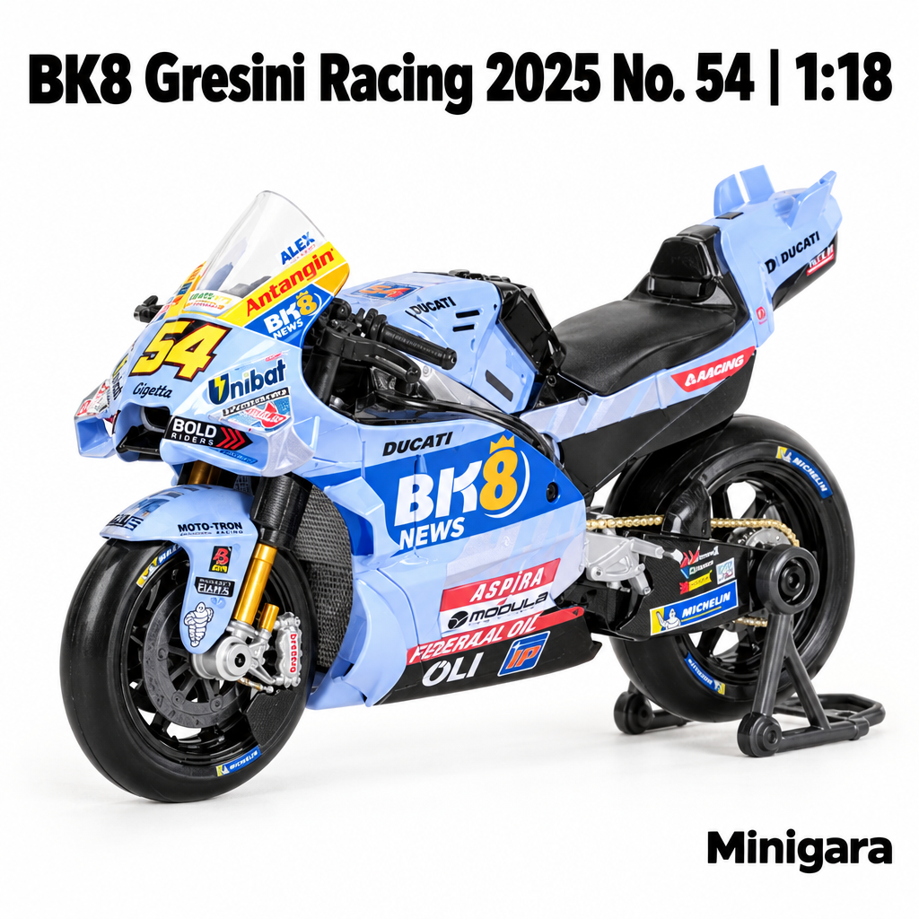 Gresini Racing số 54 cùng giá đỡ thật