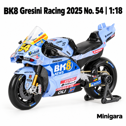 Gresini Racing số 54 cùng giá đỡ thật
