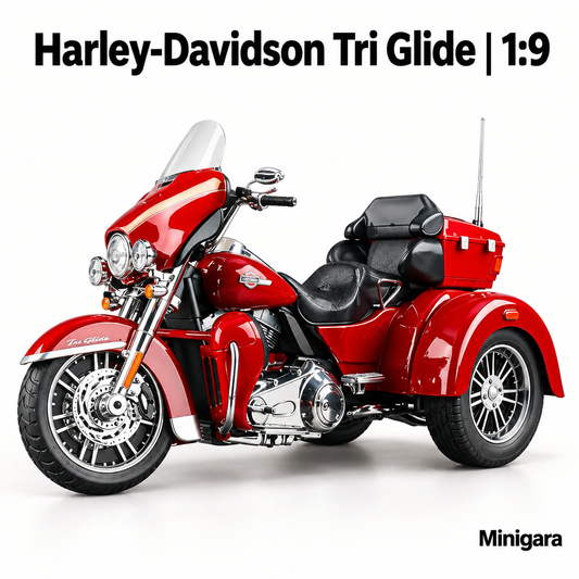 Harley-Davidson Tri Glide đỏ, ba bánh