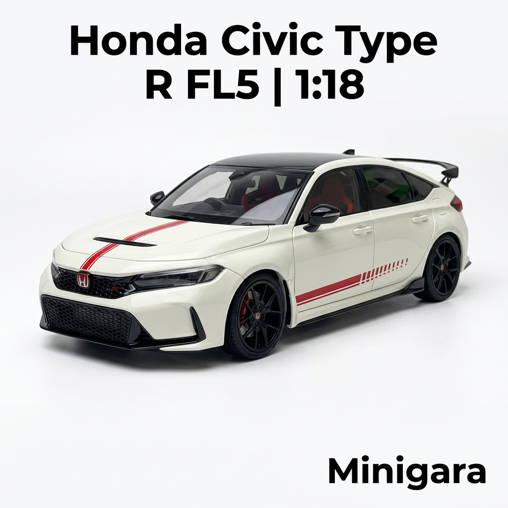 Honda Civic FL5 trắng sọc đỏ