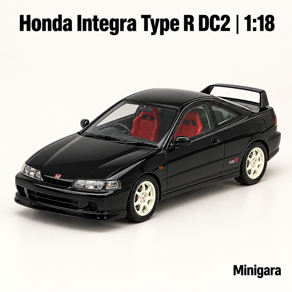 Honda Integra DC2 đen, ghế đỏ