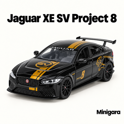 Jaguar XE SV Project 8 đen vàng