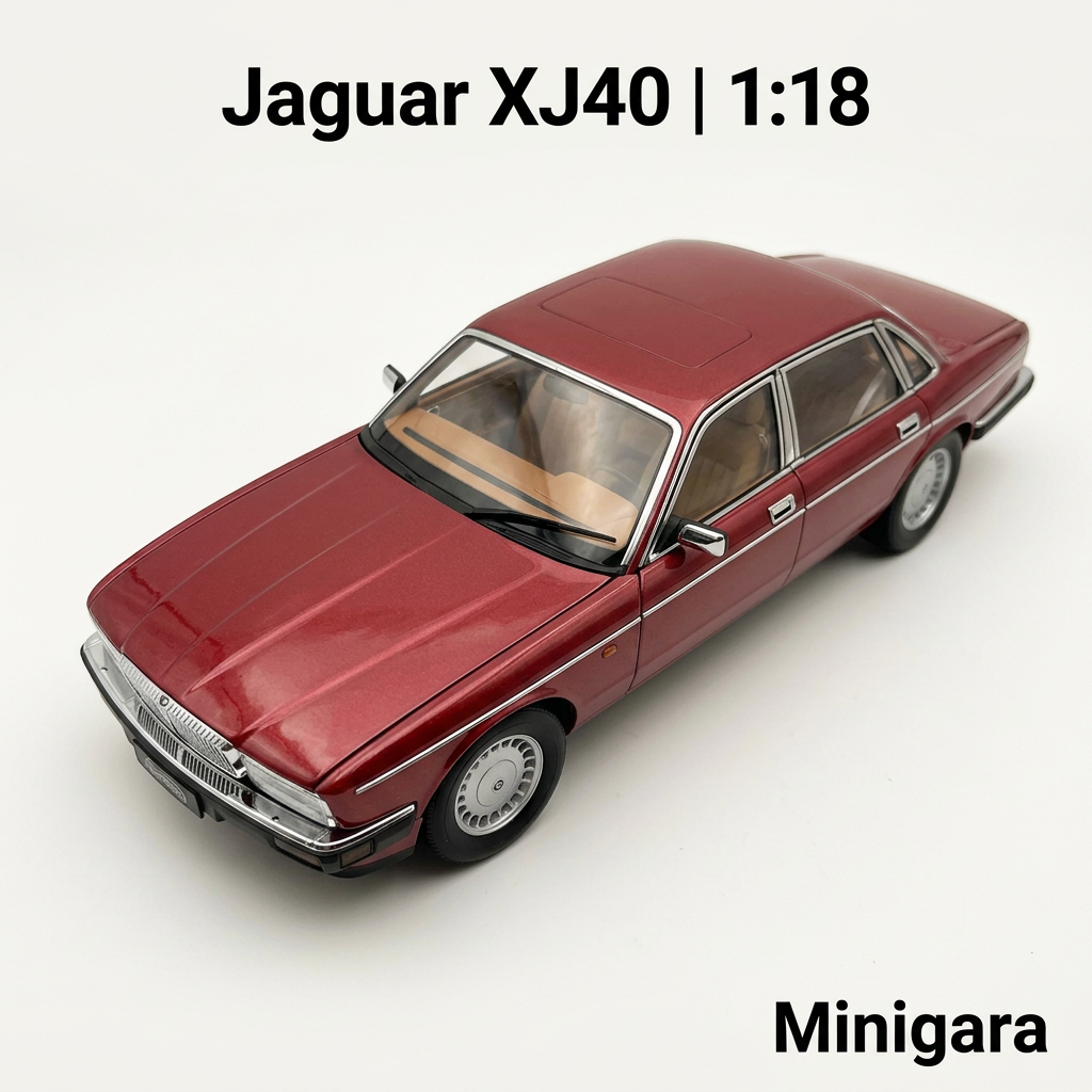 Jaguar XJ40 đỏ burgundy, nội thất nâu