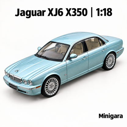 Jaguar XJ6 X350 xanh nhạt