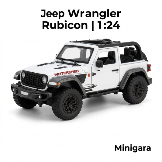 Jeep Wrangler trắng mui mở