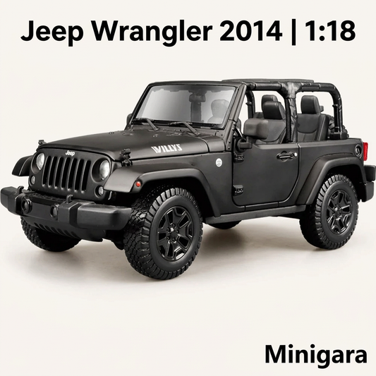 Jeep Wrangler xám, mui mở