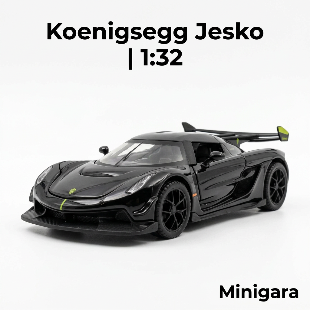 Jesko đen có cánh gió