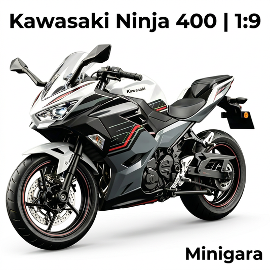Kawasaki Ninja 400 trắng đen