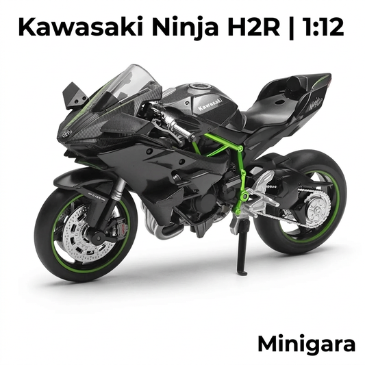 Kawasaki Ninja H2R đen khung xanh