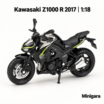 Kawasaki Z1000 R đen bạc, viền lime