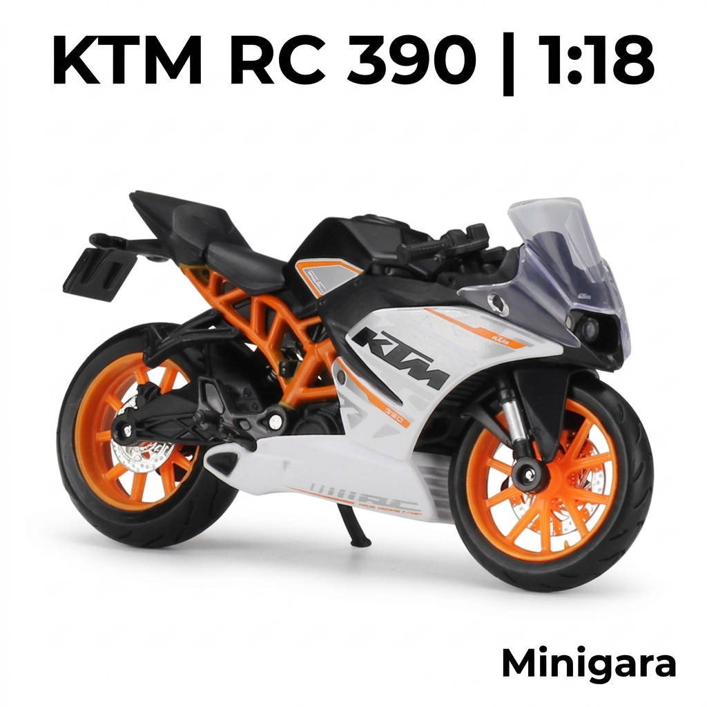 KTM RC 390 trắng đen mâm cam