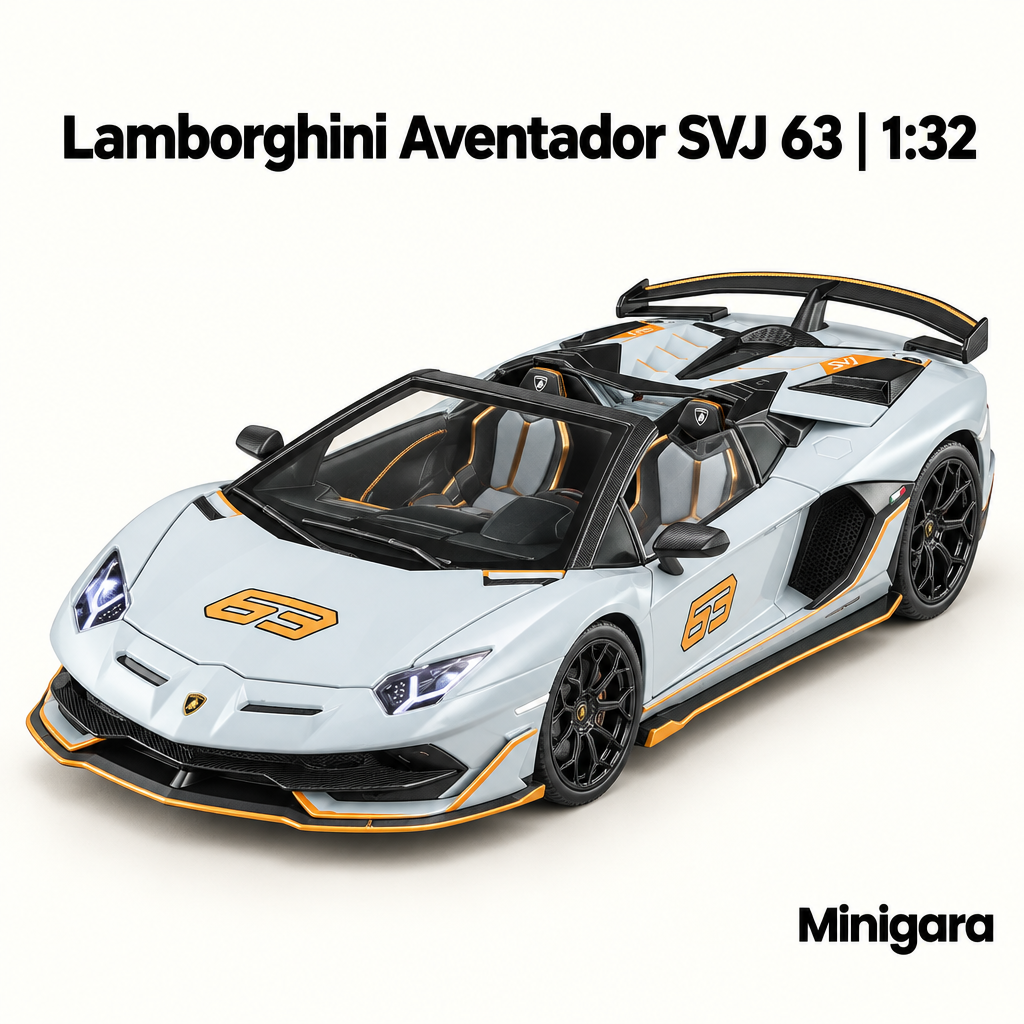 Lamborghini Aventador SVJ 63 mui mở