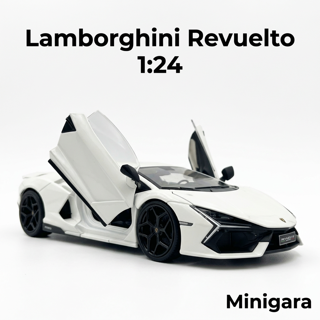 Lamborghini Revuelto trắng mở cửa
