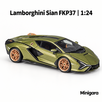 Lamborghini Sian xanh olive, mâm rose gold