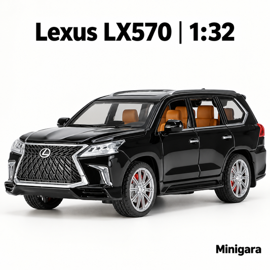 Lexus LX570 đen, nội thất nâu cam