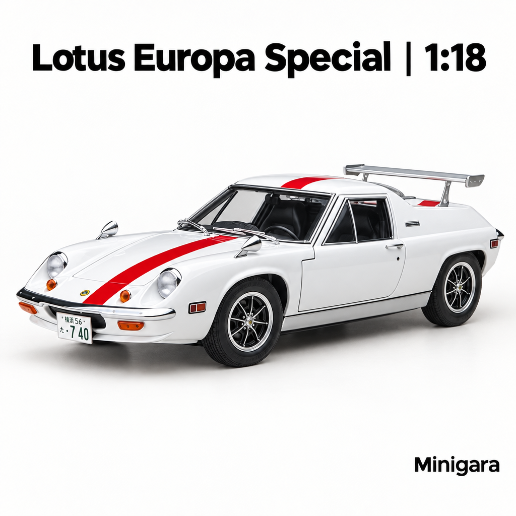 Lotus Europa trắng sọc đỏ