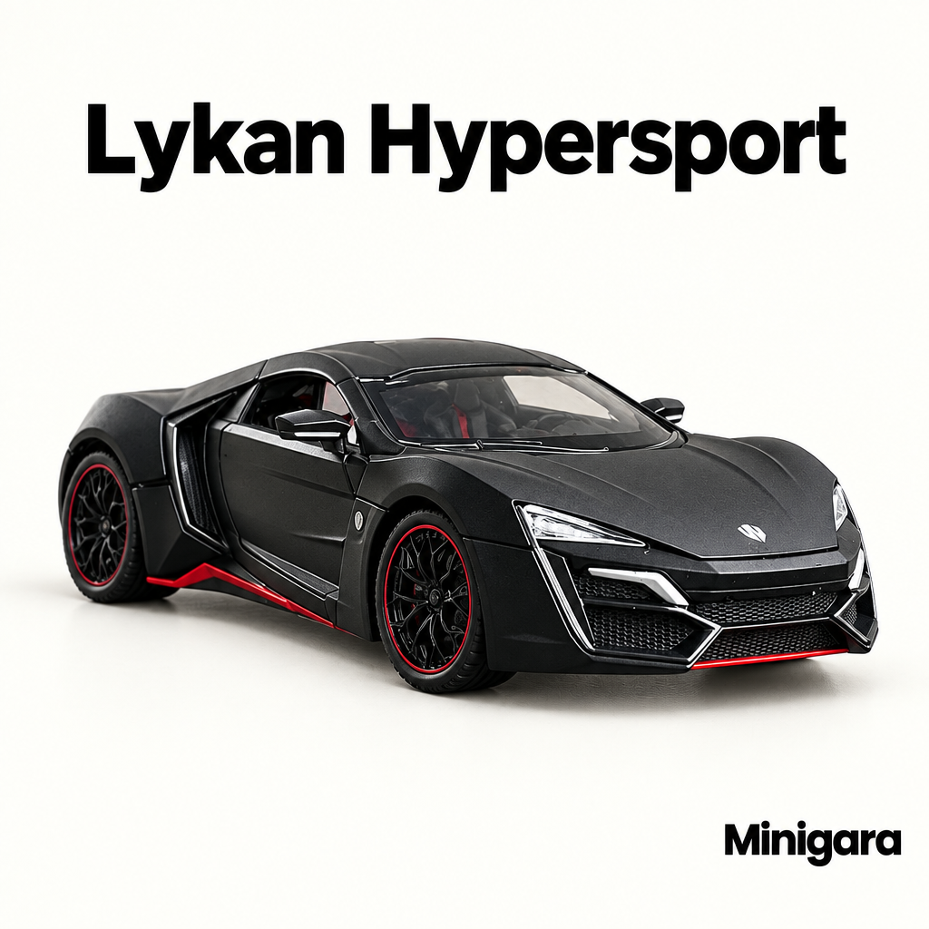 Lykan Hypersport đen viền đỏ