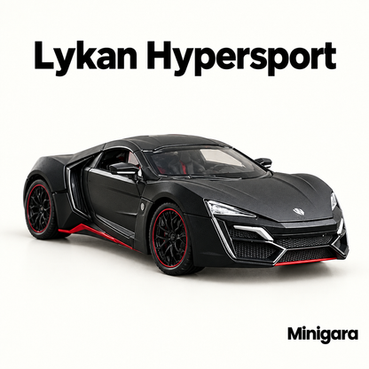 Lykan Hypersport đen viền đỏ