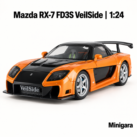 Mazda RX-7 VeilSide cam đen