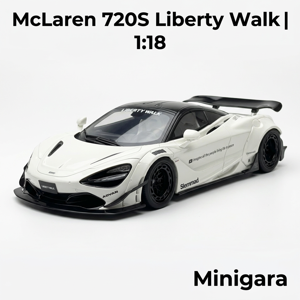 McLaren 720S Liberty Walk trắng