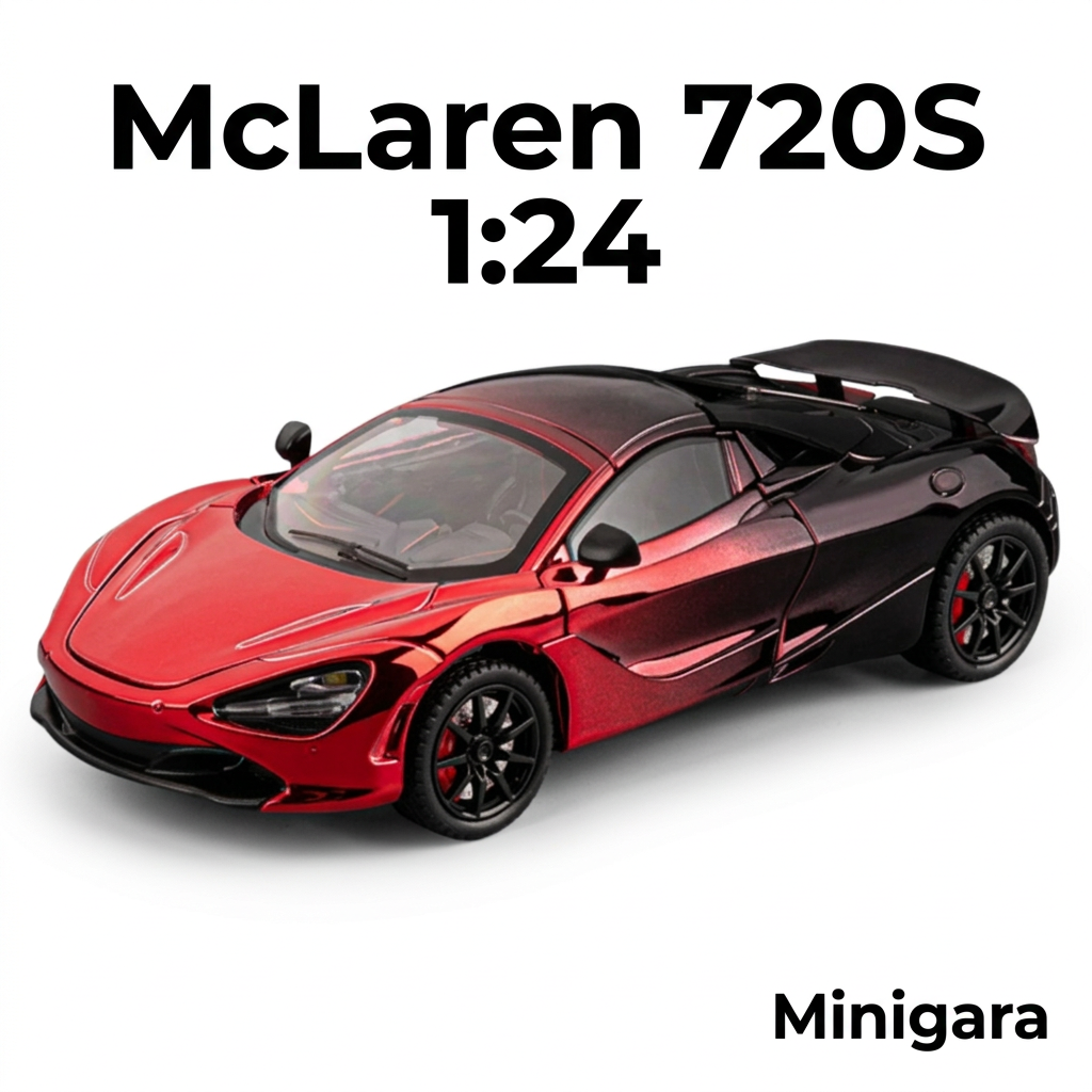 McLaren 720S mạ đỏ chuyển đen