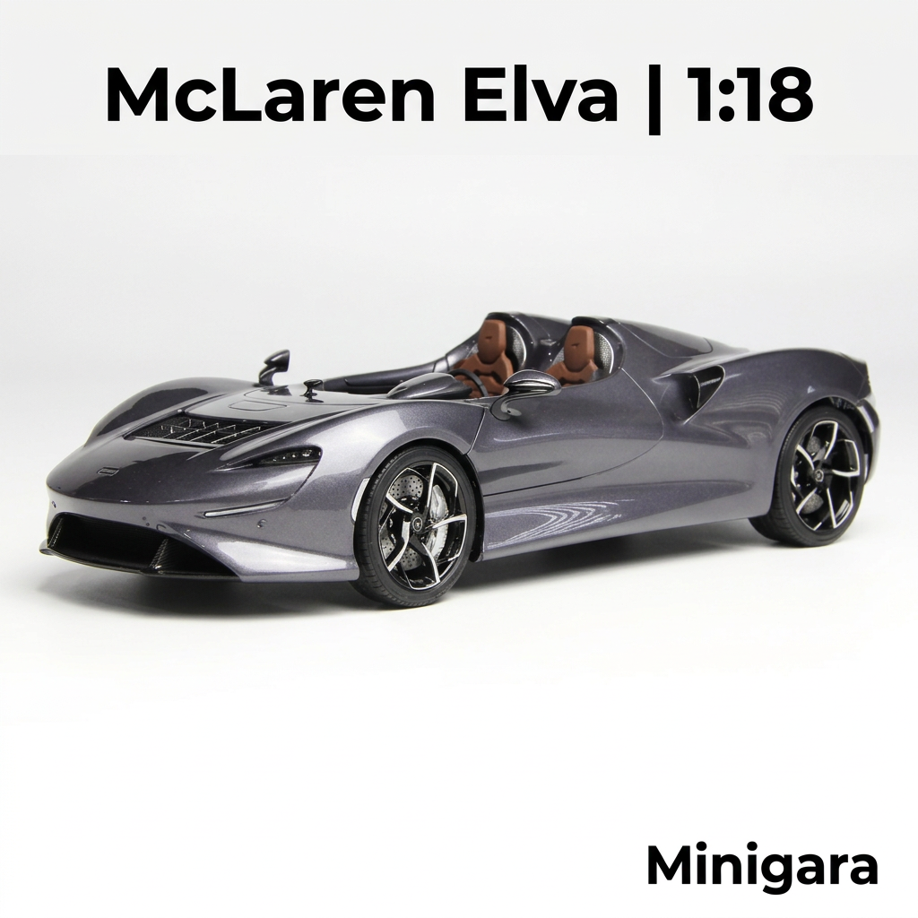 McLaren Elva xám nội thất nâu