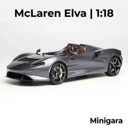 McLaren Elva xám nội thất nâu
