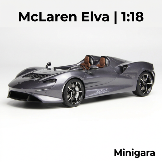 McLaren Elva xám nội thất nâu