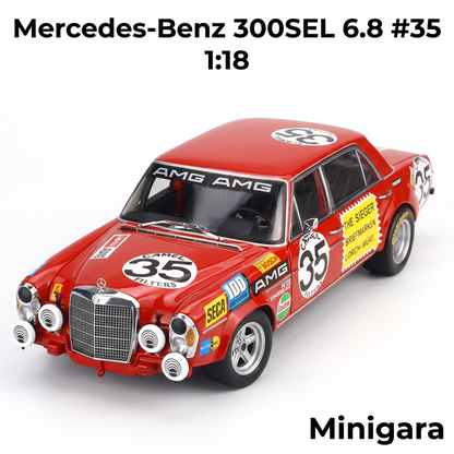 Mercedes-Benz 300SEL đỏ số 35