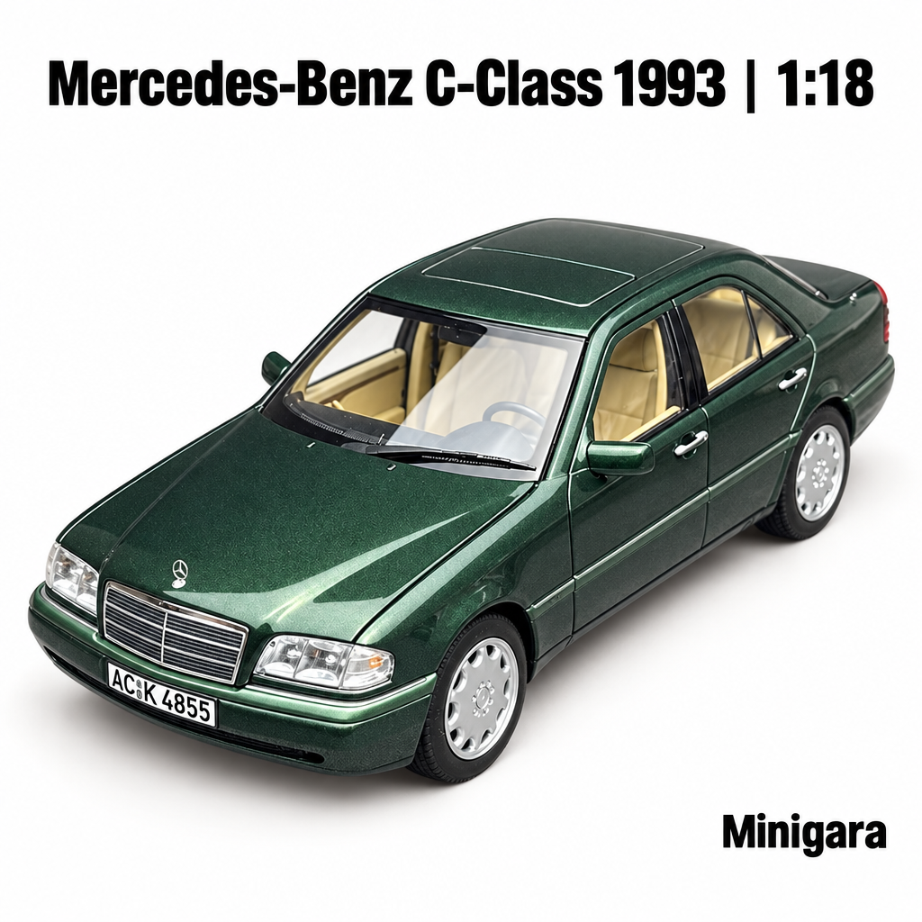 Mercedes-Benz C-Class xanh đậm, nội thất nâu