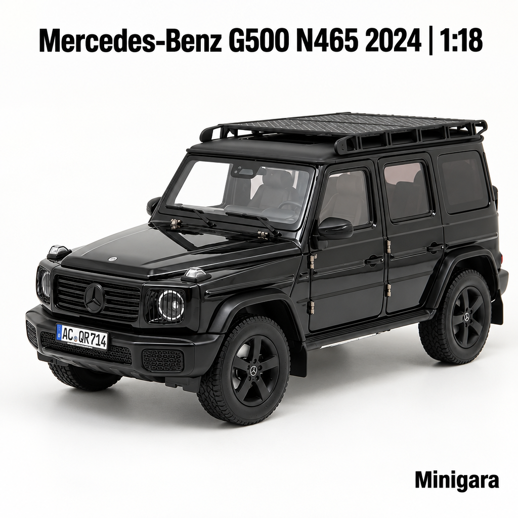 Mercedes-Benz G500 đen, giữ giá nóc
