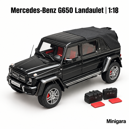 Mercedes-Benz G650 đen cùng vali và phụ kiện thật