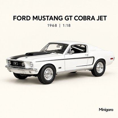Ảnh bìa Ford Mustang GT Cobra Jet 1968 tỷ lệ 1:18
