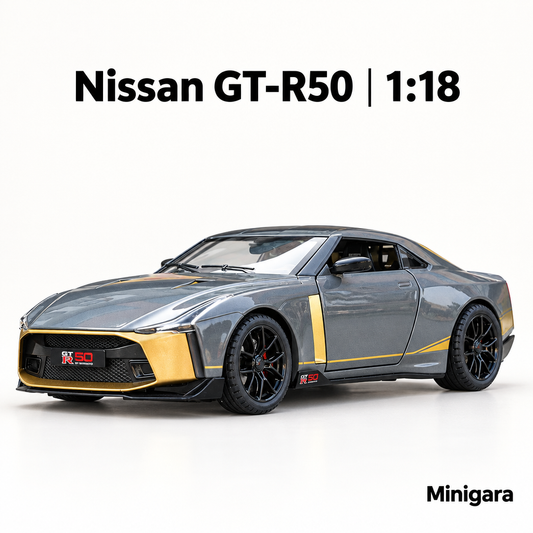 Nissan GT-R50 xám vàng