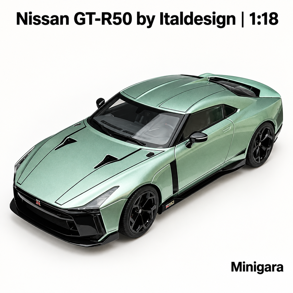 Nissan GT-R50 xanh nhạt