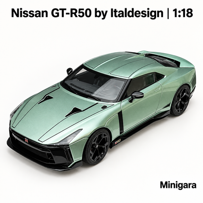 Nissan GT-R50 xanh nhạt