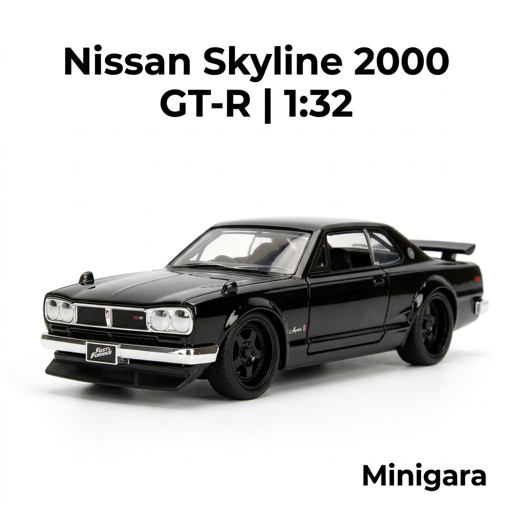 Nissan Skyline 2000 GT-R đen