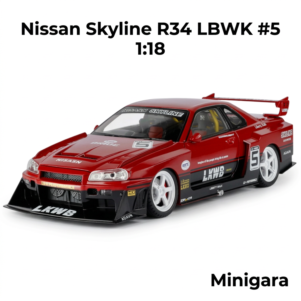 Nissan Skyline R34 đỏ số 5