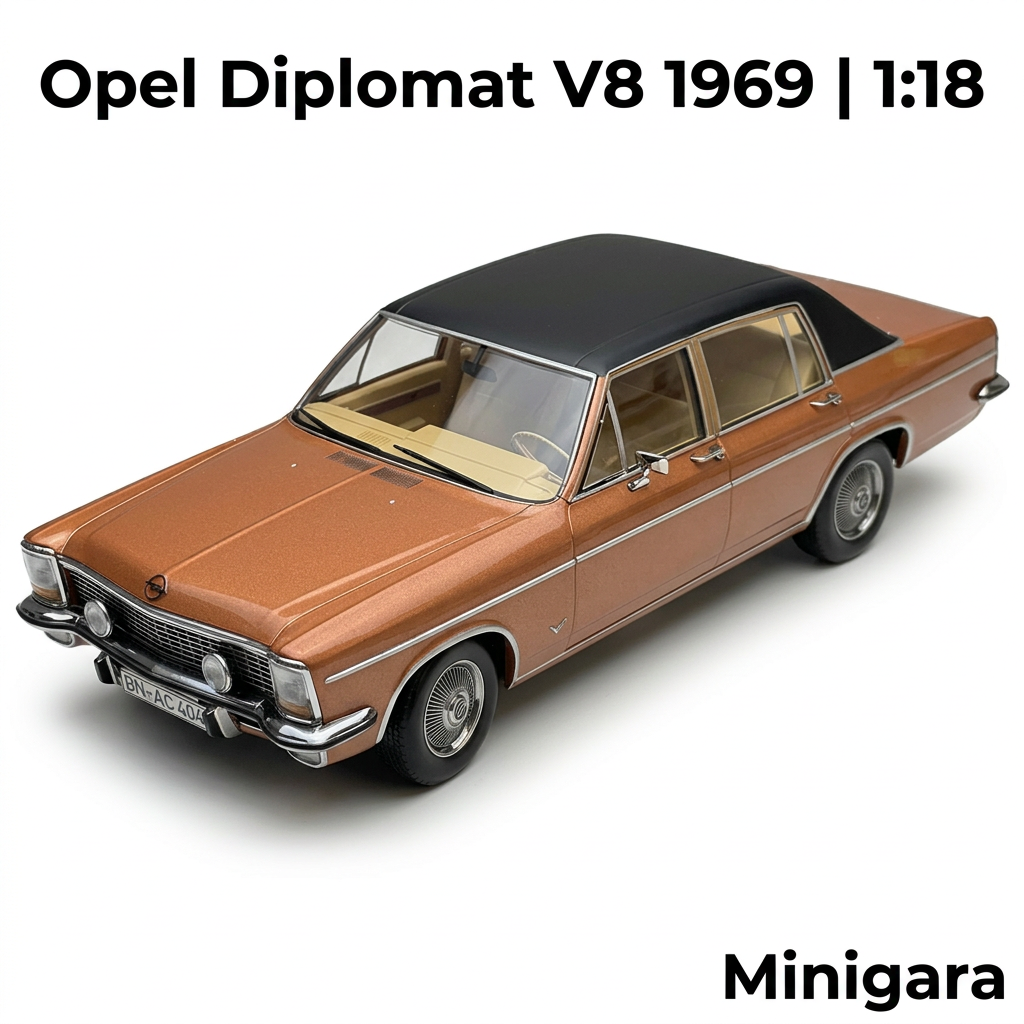 Opel Diplomat màu đồng mui đen