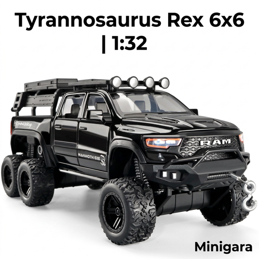 Pickup RAM 6x6 đen, giữ phụ kiện đúng nguồn