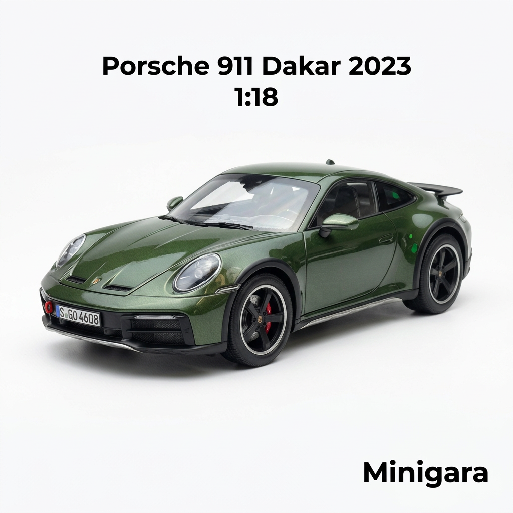 Porsche 911 Dakar 2023 xanh olive