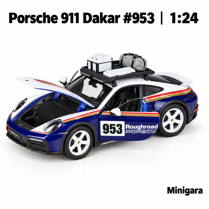 Porsche 911 Dakar số 953, giữ đồ trên nóc