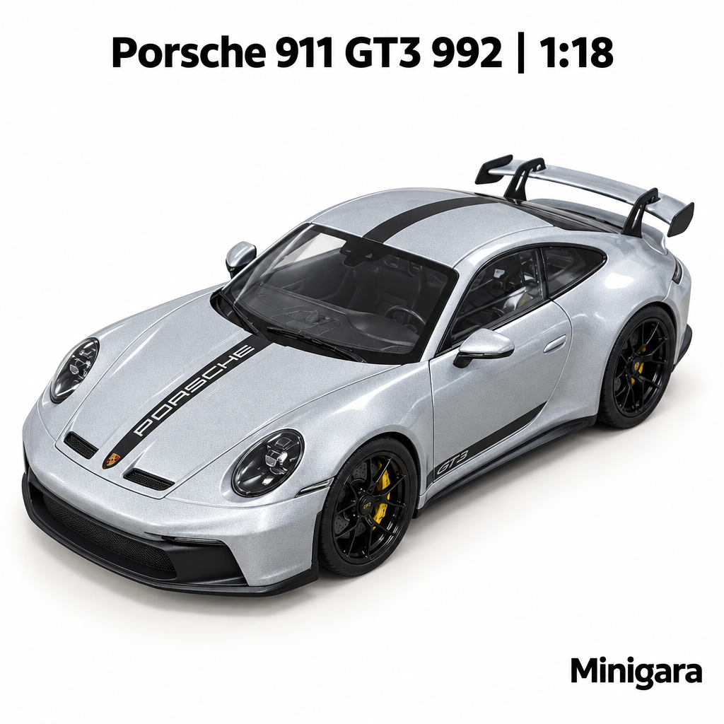 Porsche 911 GT3 bạc có sọc Porsche
