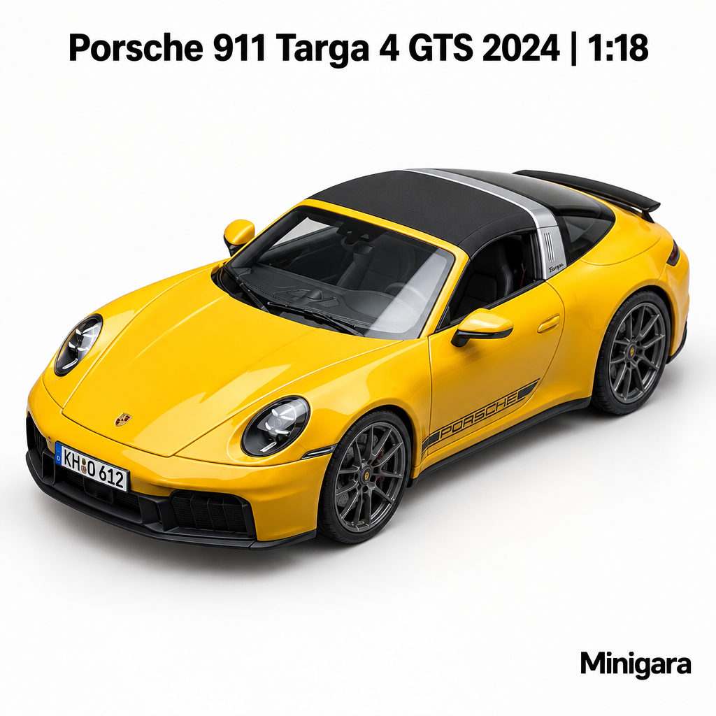 Porsche 911 Targa vàng, mui đen