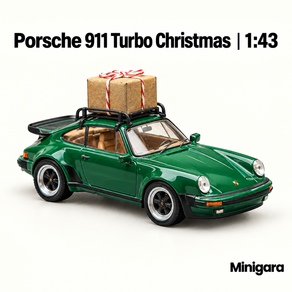 Porsche 911 Turbo xanh kèm hộp quà