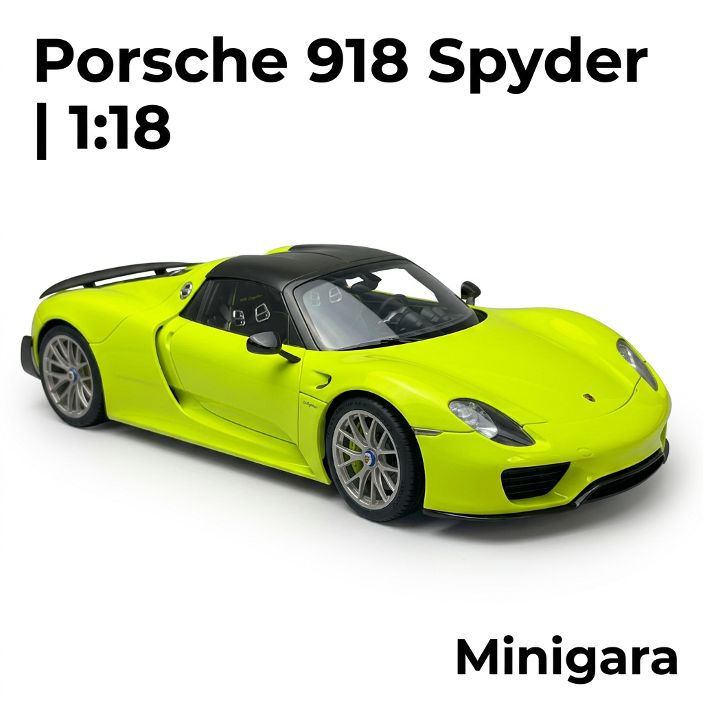 Porsche 918 Spyder xanh lime